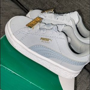 Grey suede toddler boy puma sneaker